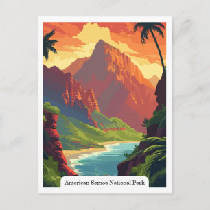 Carte Postale Parc national des Samoa américaines Rainforest
