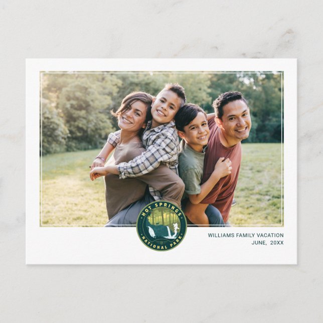 Carte Postale Parc national des sources chaudes (Devant)