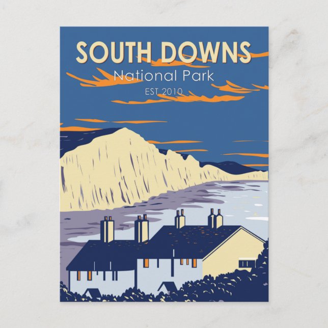 Carte Postale Parc national des South Downs Seven Sisters Anglet (Devant)