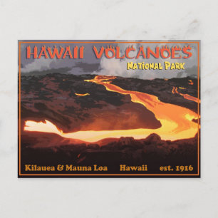 Carte Postale Parc national des volcans d'Hawaii