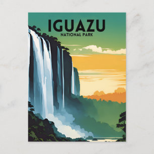 Carte Postale Parc national d'Iguazu Vintage