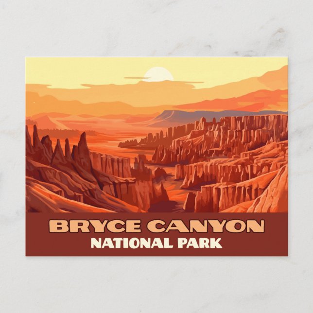 Carte Postale Parc national du Bryce Canyon Montagnes Utah (Devant)