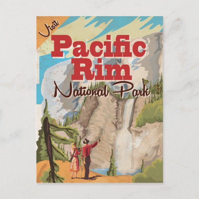 Carte Postale Parc national du Canada Pacific Rim Poster (Devant)