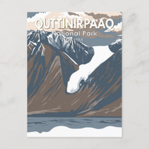 Carte Postale Parc national du Canada Quttinirpaaq Voyage Vintag