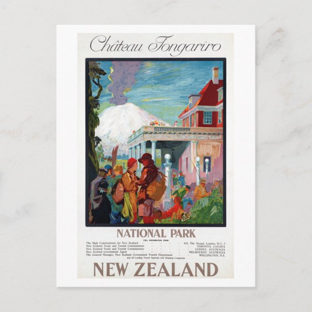 Carte Postale Parc national du Château Tongariro Nouvelle-Zéland (Devant)