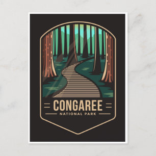 Carte Postale Parc national du Congaree vintage Caroline du Sud