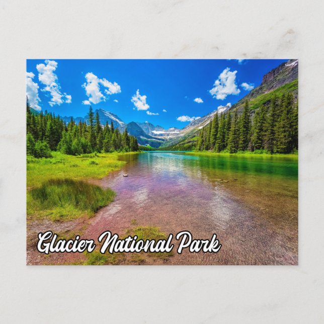 Carte Postale Parc national du Glacier, Montana, États-Unis (Devant)