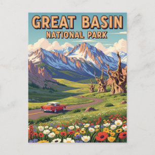 Carte Postale Parc national du Grand Bassin vintage Nevada