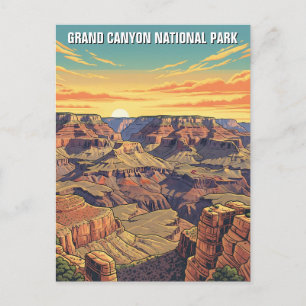 Carte Postale Parc national du Grand Canyon vintage