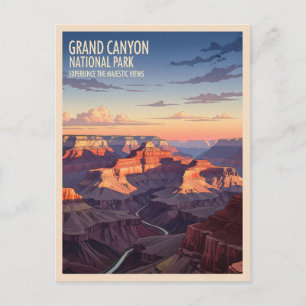 Carte Postale Parc national du Grand Canyon Voyage Rétro Vintage