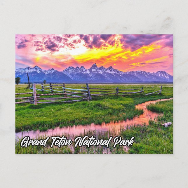 Carte Postale Parc national du Grand Teton, Wyoming (Devant)