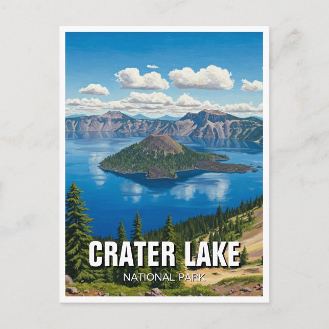 Carte Postale Parc national du lac Crater Oregon Travel (Devant)