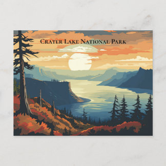 Carte Postale Parc national du lac Crater Souvenir Voyage