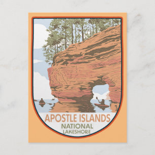 Carte Postale Parc national du littoral des îles Apostle