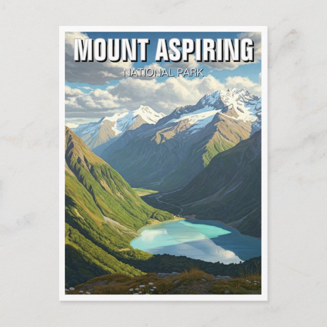 Carte Postale Parc national du Mont Aspiring Voyage en Nouvelle- (Devant)