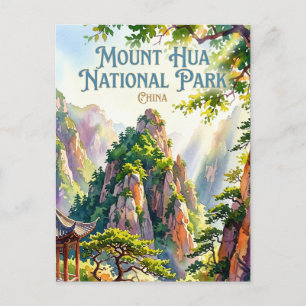 Carte Postale Parc national du mont Hua Chine