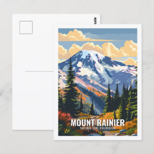 Carte Postale Parc national du Mont Rainier Washington USA