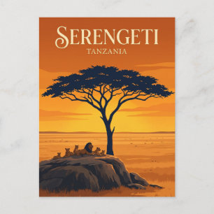 Carte Postale Parc national du Serengeti Tanzanie