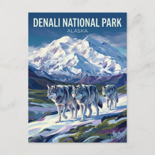 Carte Postale Parc national et réserve de Denali Alaska