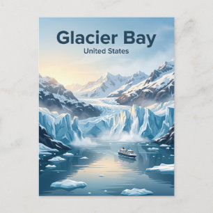 Carte Postale Parc national et réserve de Glacier Bay en Alaska