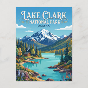 Carte Postale Parc national et réserve de Lake Clark en Alaska