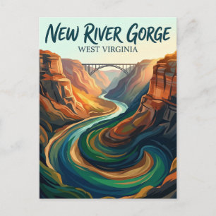 Carte Postale Parc national et réserve de New River Gorge