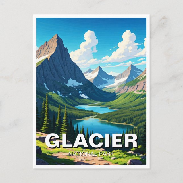 Carte Postale Parc national Glacier Voyage (Devant)