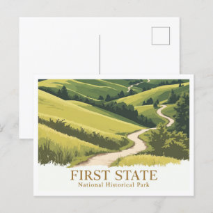 Carte Postale Parc National Historique du premier Etat Delaware