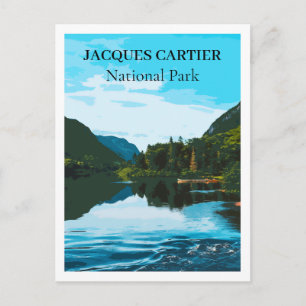 Carte Postale Parc national Jacques-Cartier Style Voyage Rétro