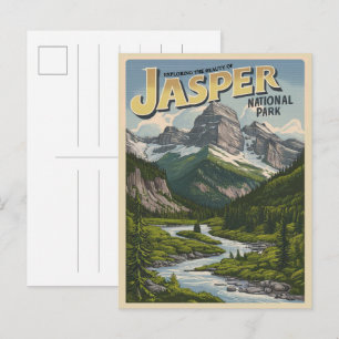 Carte Postale Parc national Jasper alberta canada cadeaux vintag