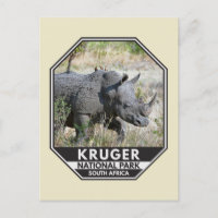Parc national Kruger Afrique du Sud Rhino Aquarell
