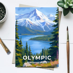 Carte Postale Parc national Olympique   Peinture de voyage dans 