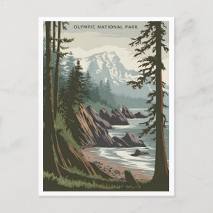 Carte Postale Parc national olympique vintage
