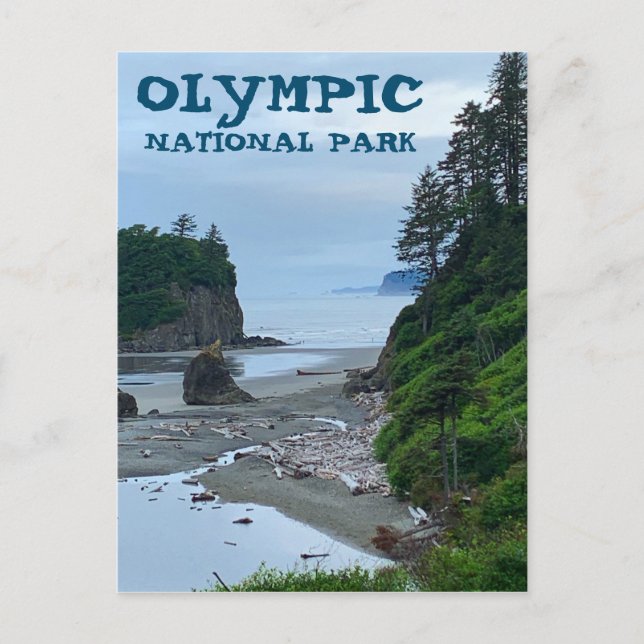 Carte Postale Parc national olympique Washington Rocky Beach (Devant)