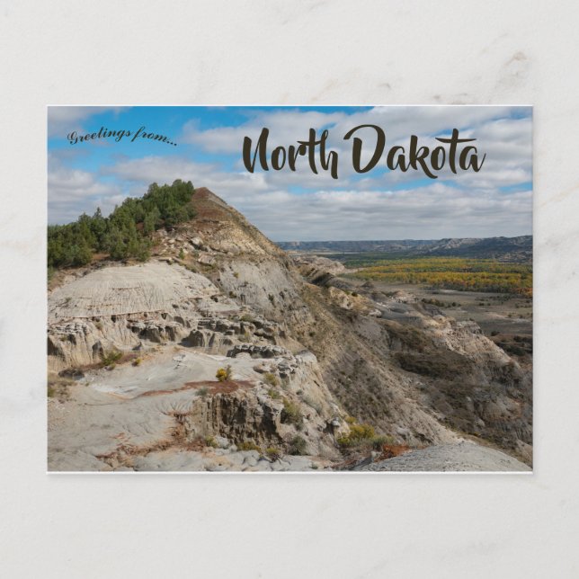 Carte Postale Parc national Theodore Roosevelt Dakota du Nord (Devant)