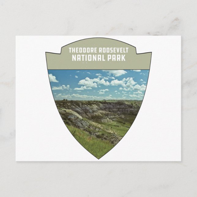 Carte Postale Parc national Theodore Roosevelt Dakota du Nord (Devant)