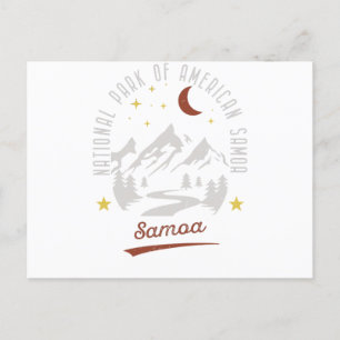 Carte Postale Parc national vintage des Samoa américaines
