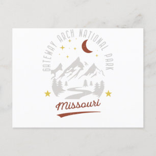 Carte Postale Parc national vintage Gateway Arch Missouri