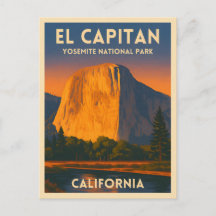 Parc national Vintage voyage El Capitan Yosemite