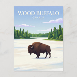 Carte Postale Parc national Wood Buffalo Canada
