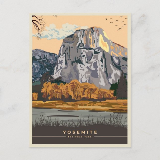 Carte Postale Parc national Yosemite Demi-Dome Californie (Devant)