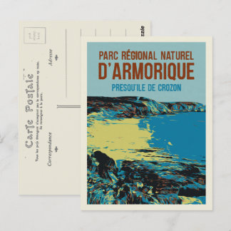 Carte Postale Parc régional Armorique, Crozon Bretagne France