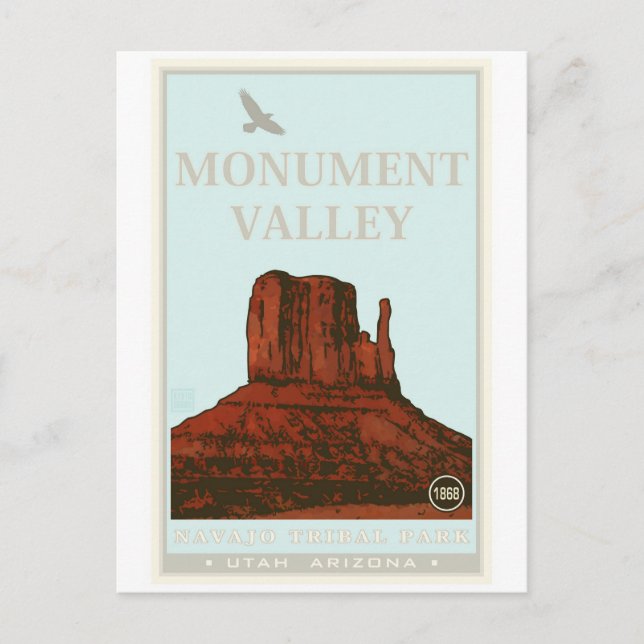 Carte Postale Parc tribal navajo de Monument Valley (Devant)