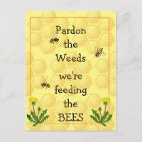 Pardon mauvaises herbes Nourrir les abeilles Amusa