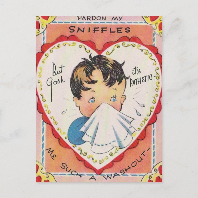 Carte Postale Pardon Mes sniffes (Devant)