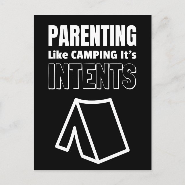 Carte Postale Parenting Sarcastic Cadeau pour maman ou papa (Devant)