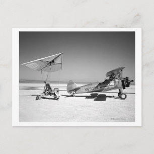 Carte Postale Paresev 1-A sur Lakebed avec Tow Plane