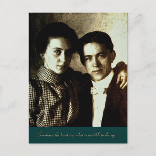 Carte Postale Parfois le coeur voit ce qui est invisible...