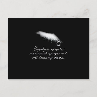 Carte Postale Parfois, les souvenirs s'échappent de mes yeux