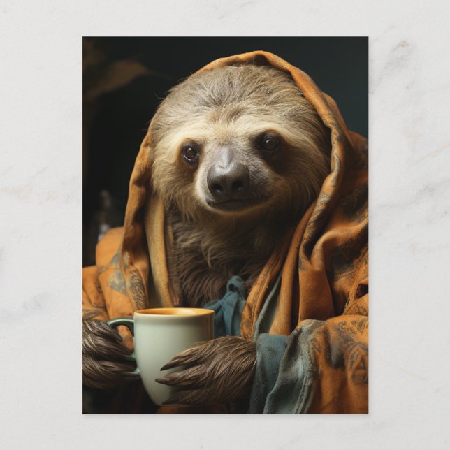 Carte Postale Parfum Adorable Avec Café (Devant)